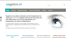 Desktop Screenshot of oogplein.nl
