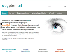 Tablet Screenshot of oogplein.nl